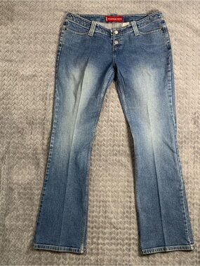 Levi's 520 Too SuperLow Stretch Light Blue Flared Jeans